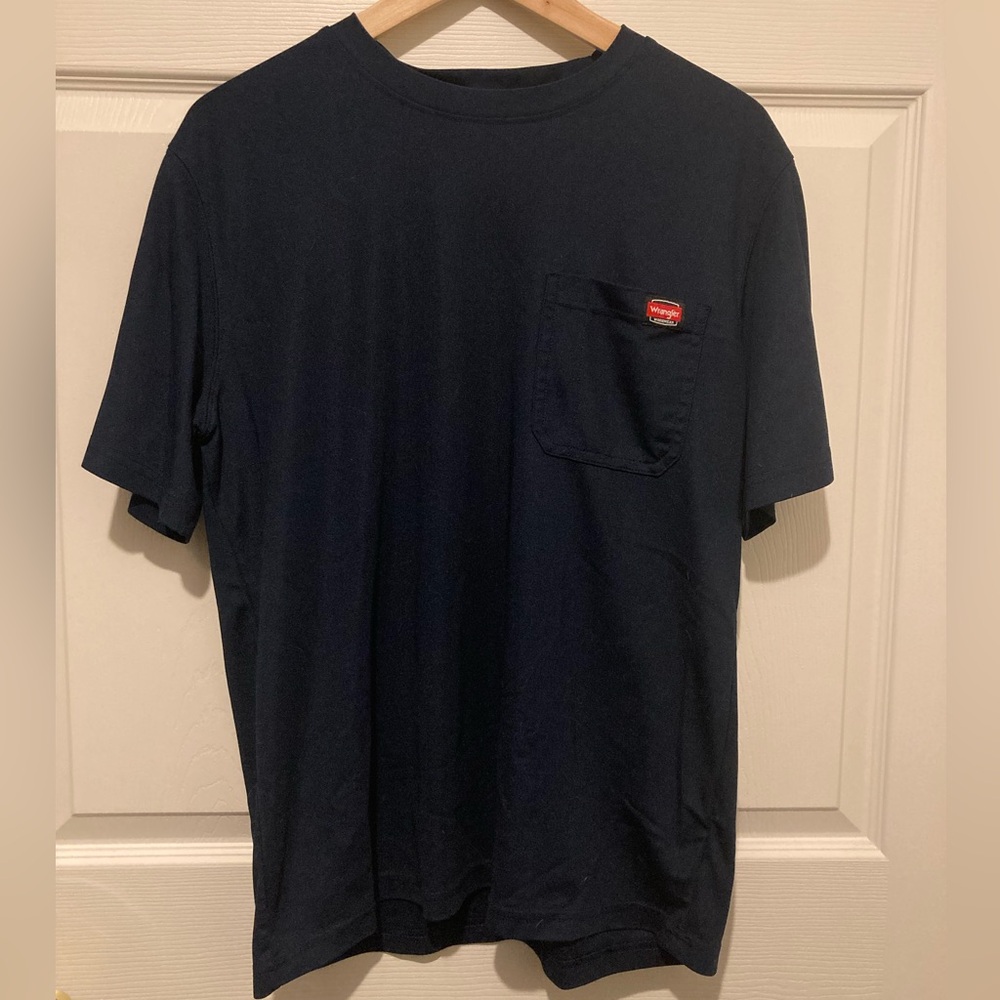 Wrangler Workwear Men’s Medium Dark Navy Short Sleeve Performance Tee
